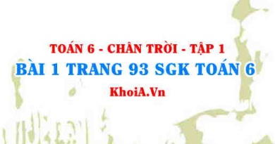 Bài 1 trang 93 SGK Toán 6 Tập 1 Chân trời sáng tạo